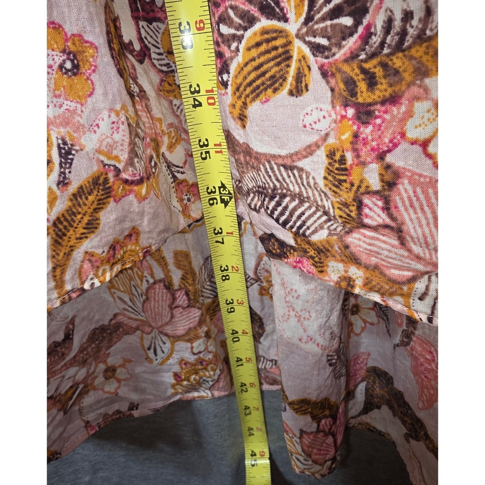 INC International Concepts Pink Floral Smocked Tiered Maxi Dress Plus Size 3X - Picture 5 of 7